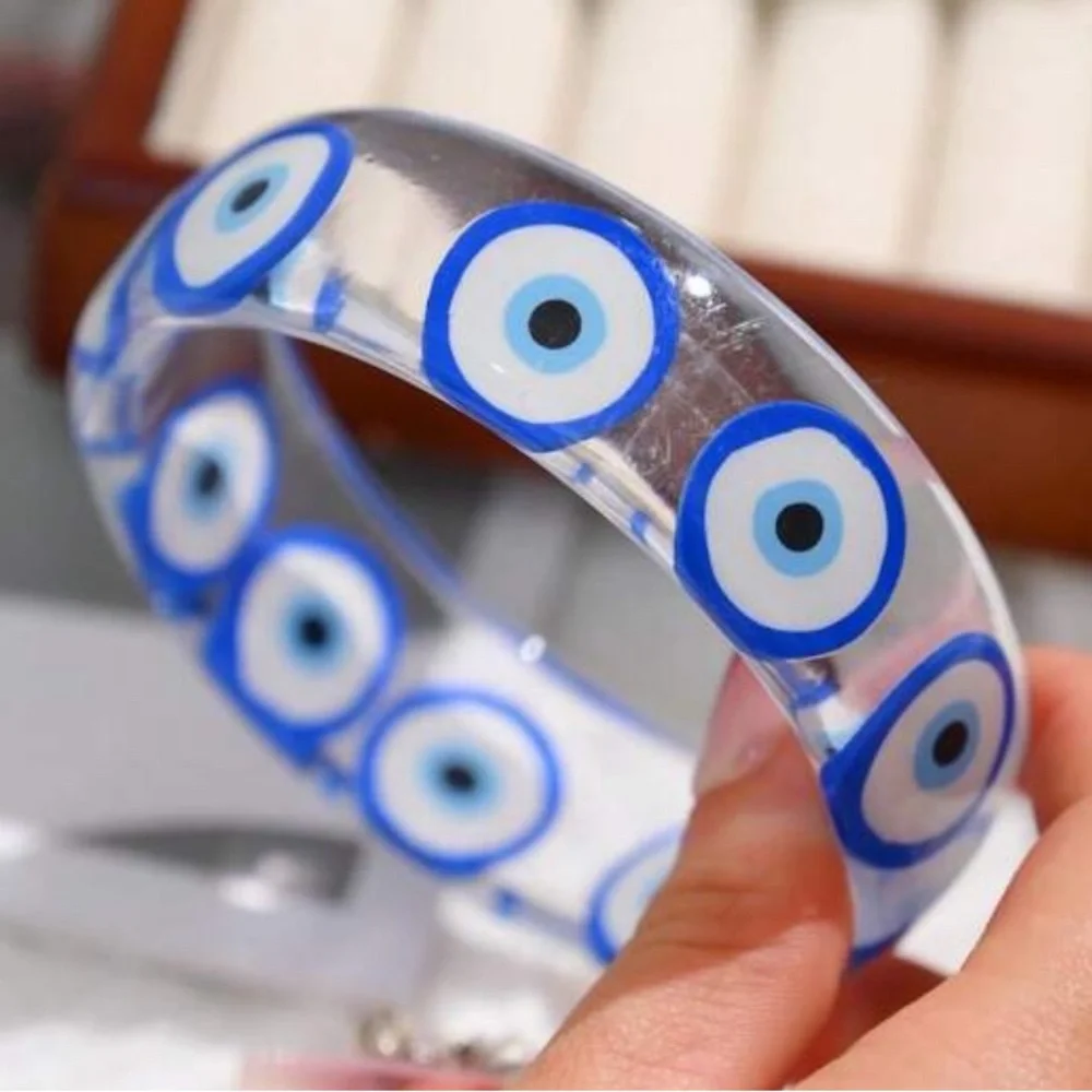 Blue and White Evil Eye Bracelet